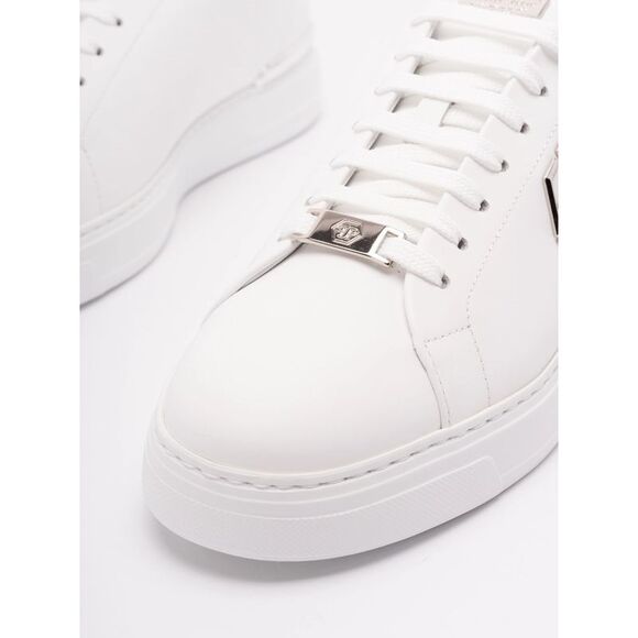 Philipp Plein Men Leather Low-Top Sneaker `Hexagon` - Picture 5 of 5